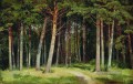 Pinienwald 1885 klassische Landschaft Ivan Ivanovich Bäume